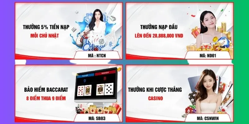 Tổng hợp chương trình ưu đãi khủng tại casino MB66